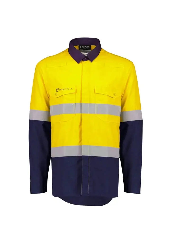 Syzmik Workwear Men's Flame Lightweight Ripstop FR Shirt ZW180 Metro Workwear.